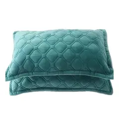 GENERICO - Fundas de almohadas con diseño gamuza 50x75 cm color turquesa