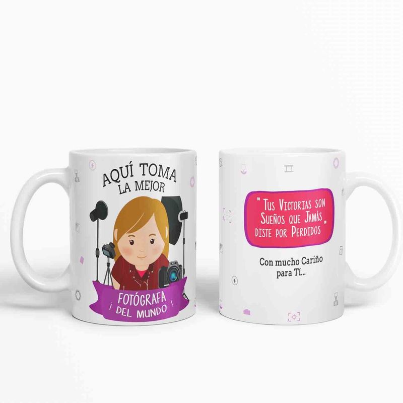 ESTAMPA MANIA - Taza aquí toma la mejor Fotógrafa del mundo D51