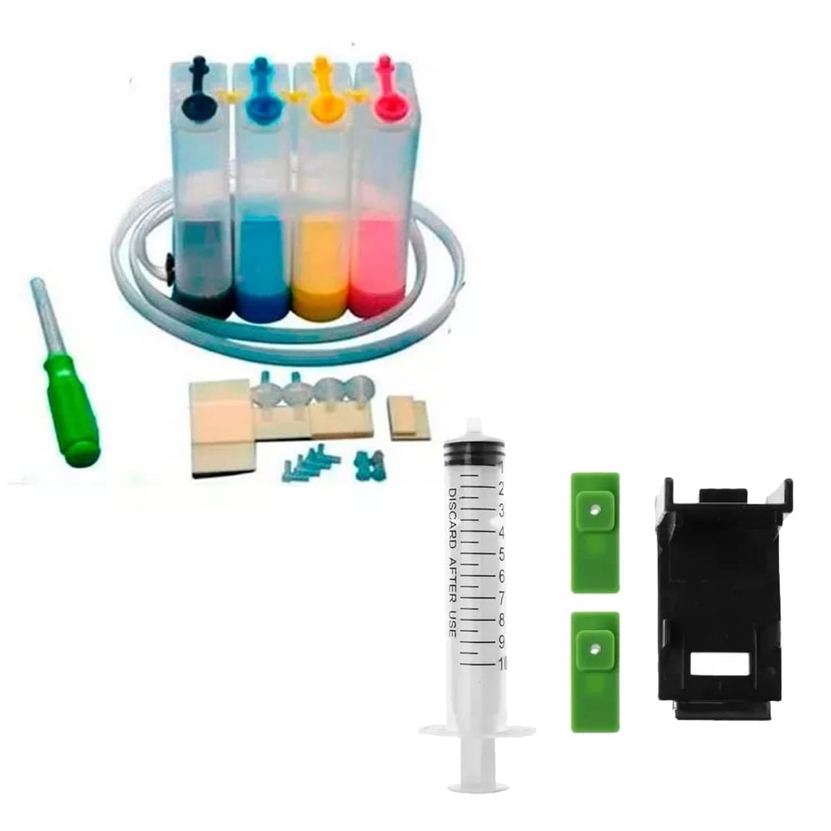 CREA PRINT - Sistema Continuo Universal Para Impresoras 2 Cartuchos todas marcas