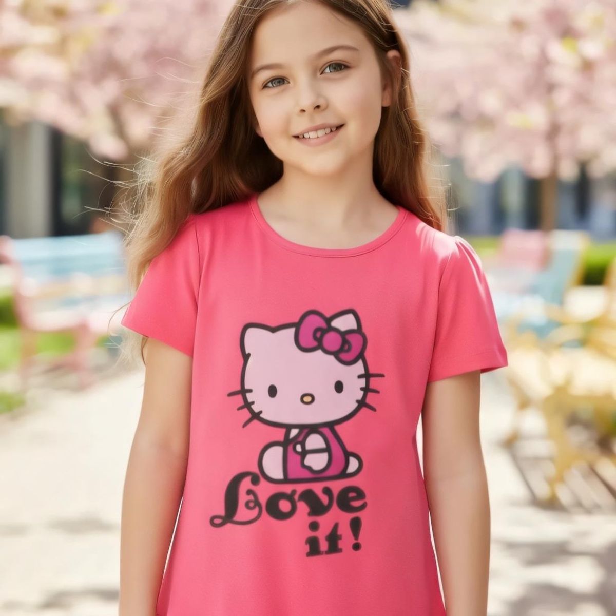 HELLO KITTY - Polera Niña Hello Kitty