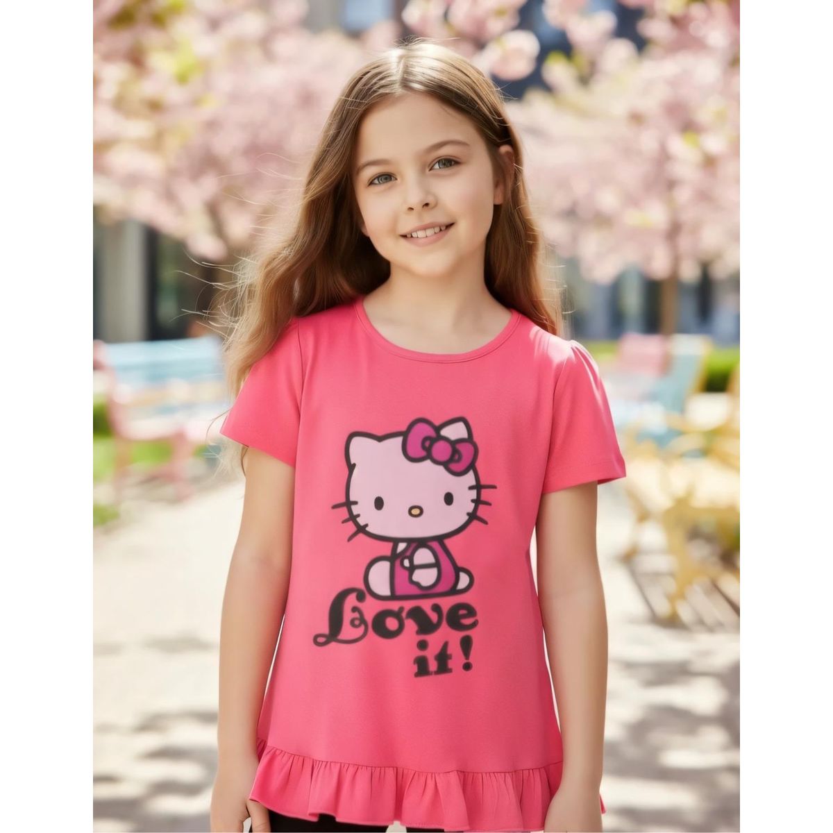 HELLO KITTY - Polera Niña Hello Kitty