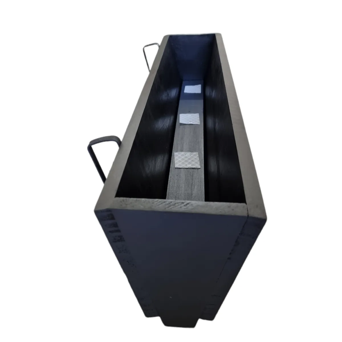 GENERICO - MACETERO BALCONERA DE MADERA CON GANCHOS NEGRO 80CM