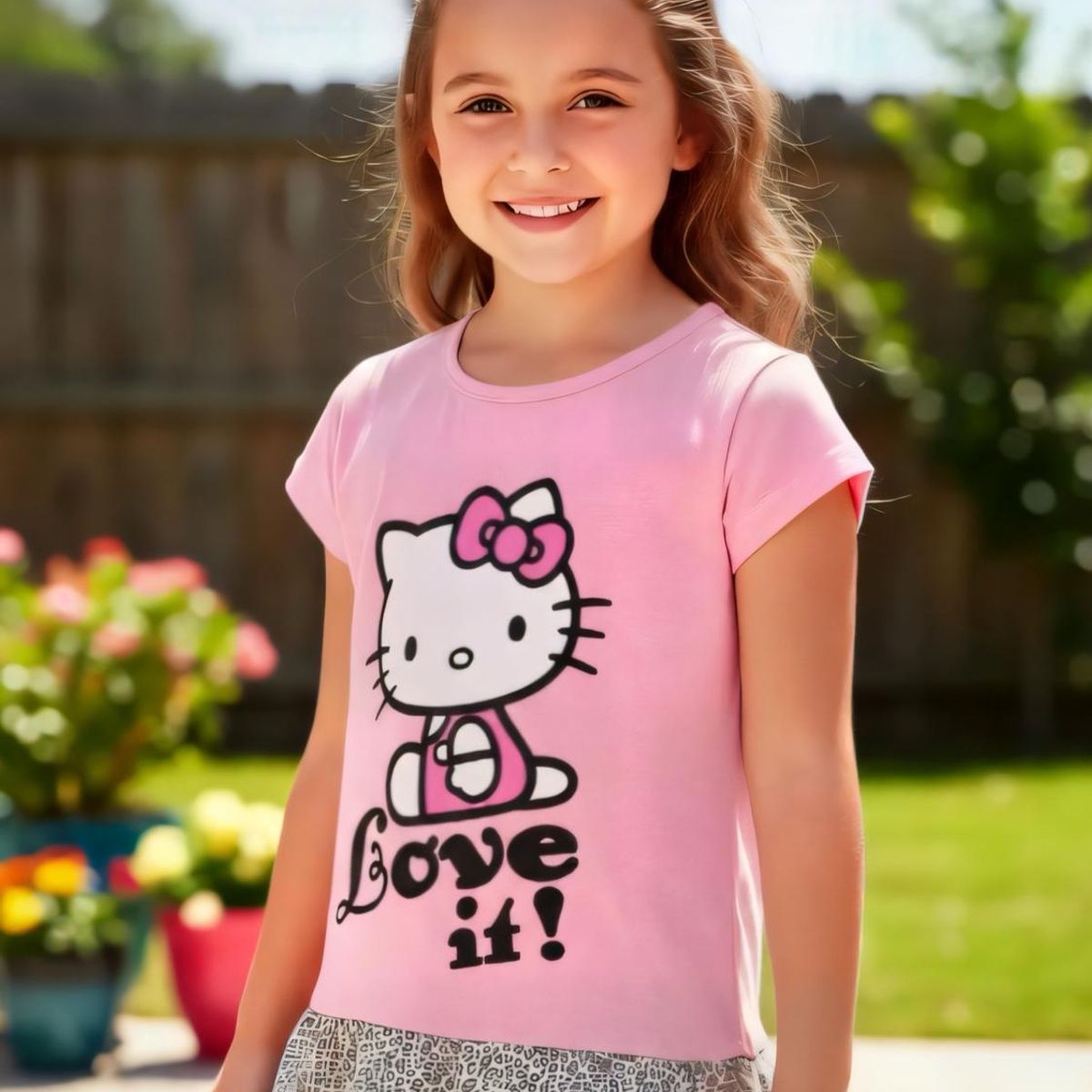 HELLO KITTY - Polera Niña Hello Kitty