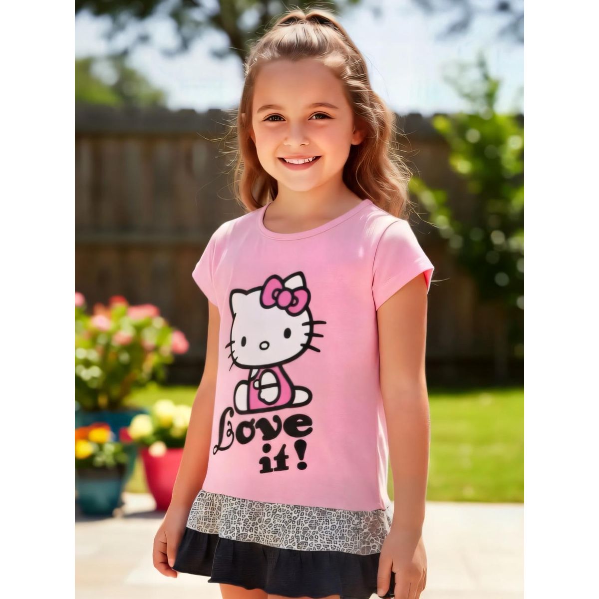 HELLO KITTY - Polera Niña Hello Kitty