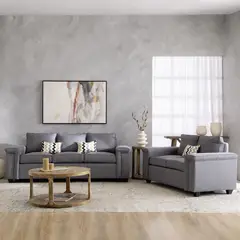 MUEBLES COTTONI - Living 32 Sicilia Tela Gris