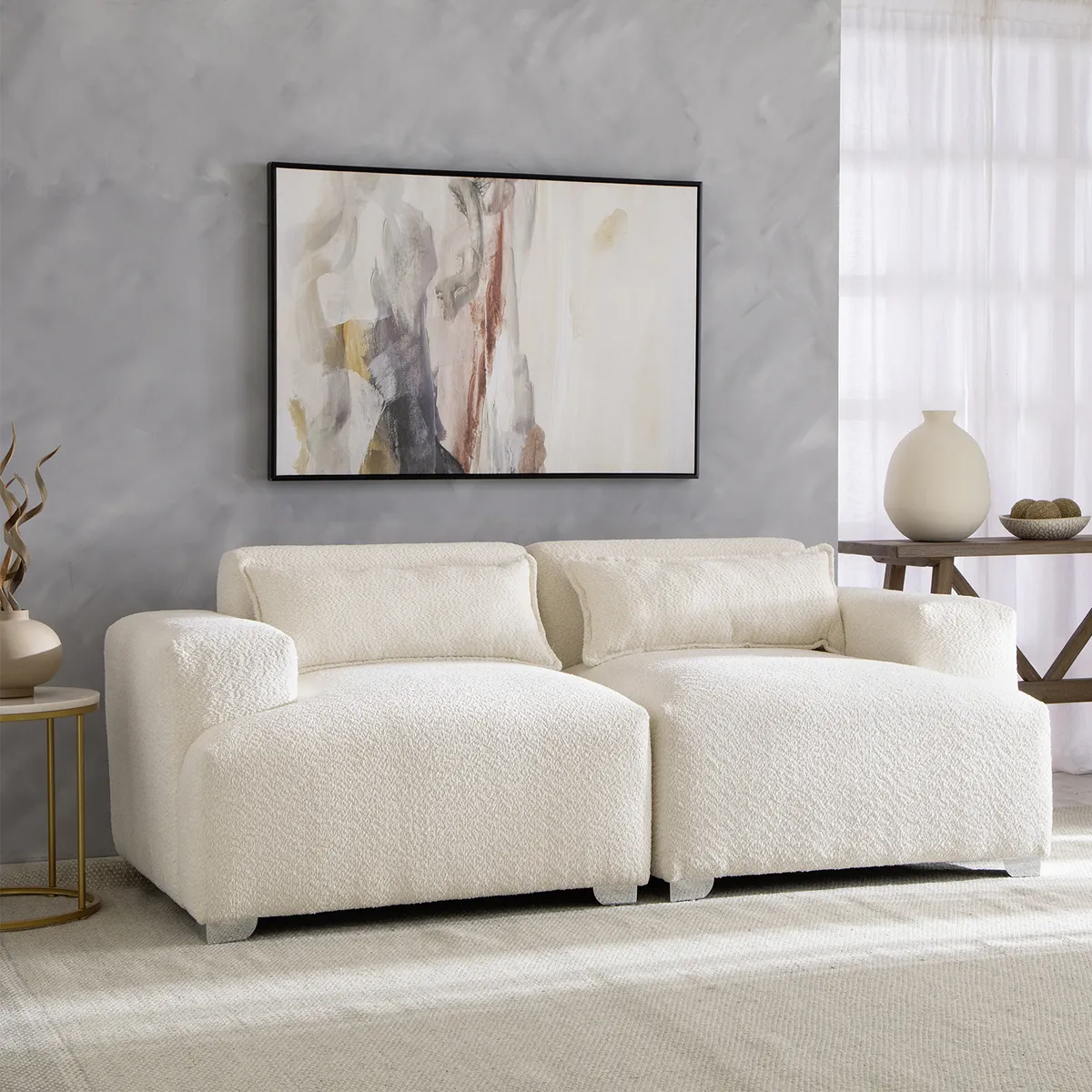 MUEBLES COTTONI - Sofá Cala - Boucle