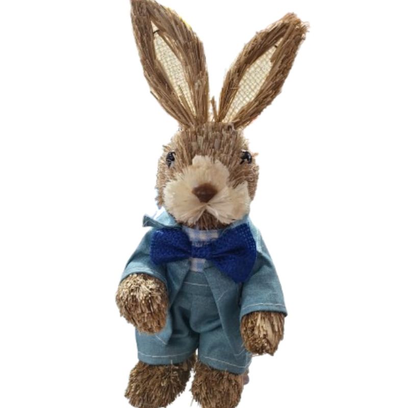 GENERICO - CONEJO DE PASCUA 20 CM (PAJA)