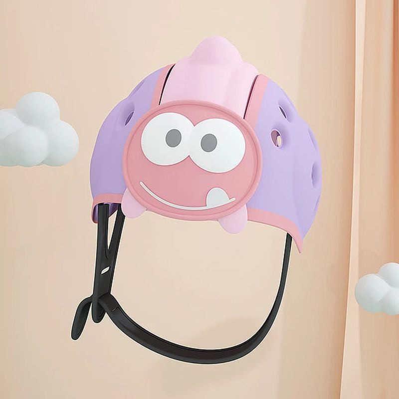 GENERICO - Casco Anti golpes De Seguridad Bebe Dinosaurio Rosa