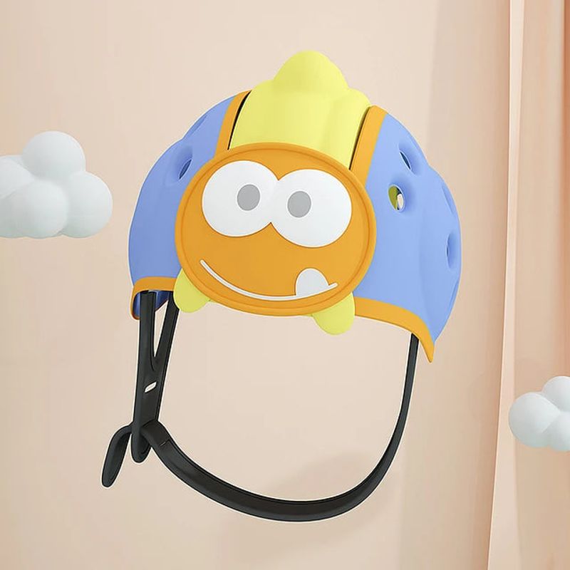 GENERICO - Casco Anti golpes De Seguridad Bebe Dinosaurio Azul