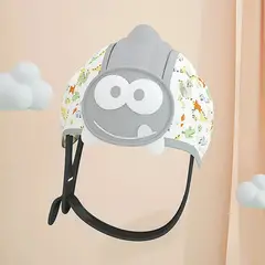 GENERICO - Casco Anti golpes De Seguridad Bebe Dinosaurio Gris
