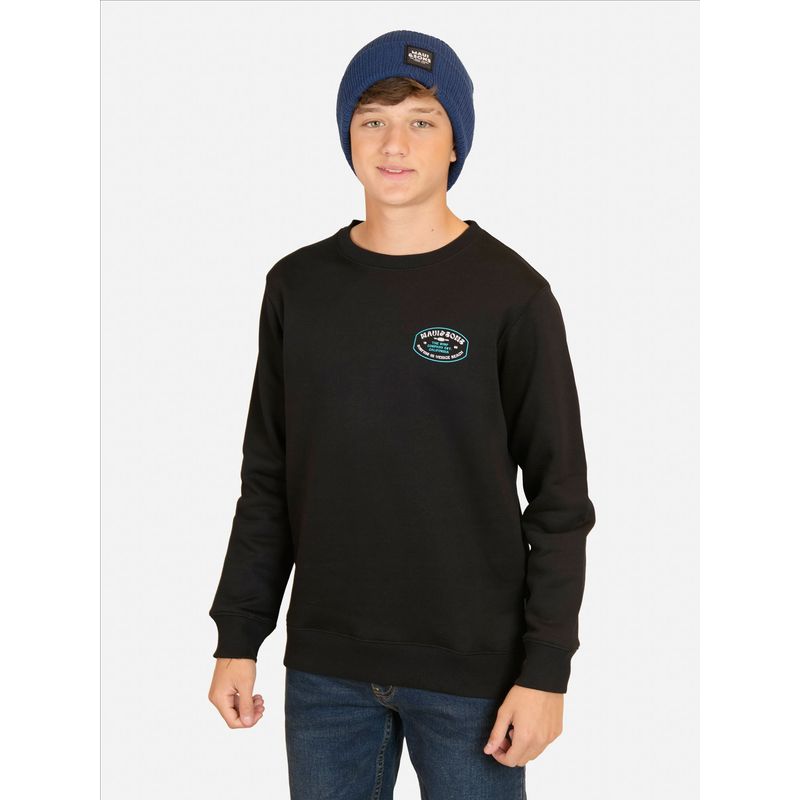 MAUI AND SONS - Poleron CR Flow Negro Infantil Maui And Sons - Negro