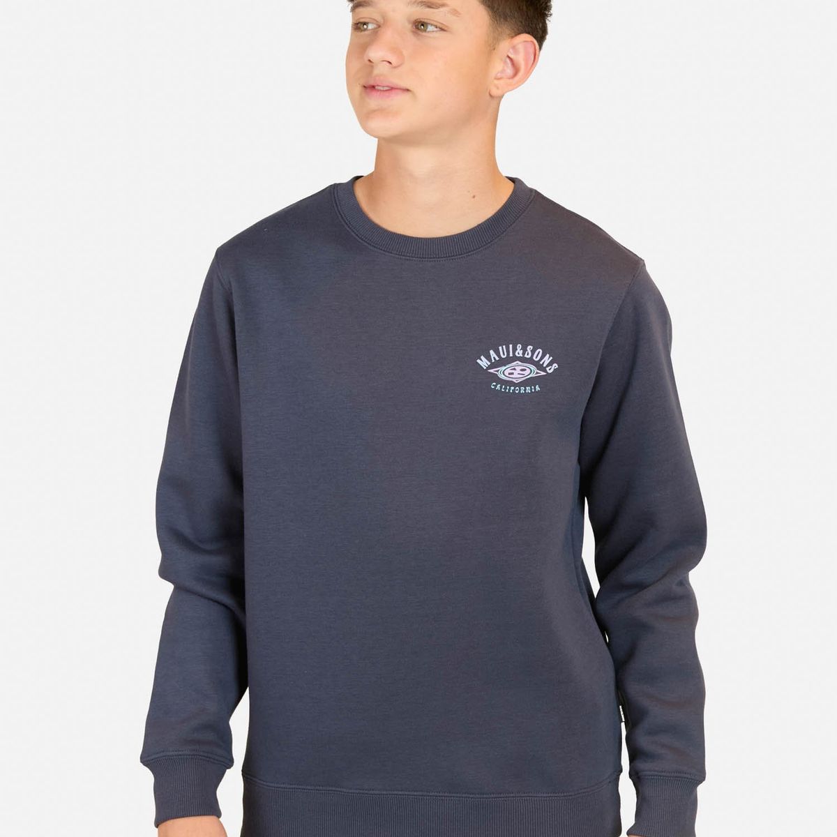 MAUI AND SONS - Poleron CR Kiss Azul infantil Maui And Sons - Azul.