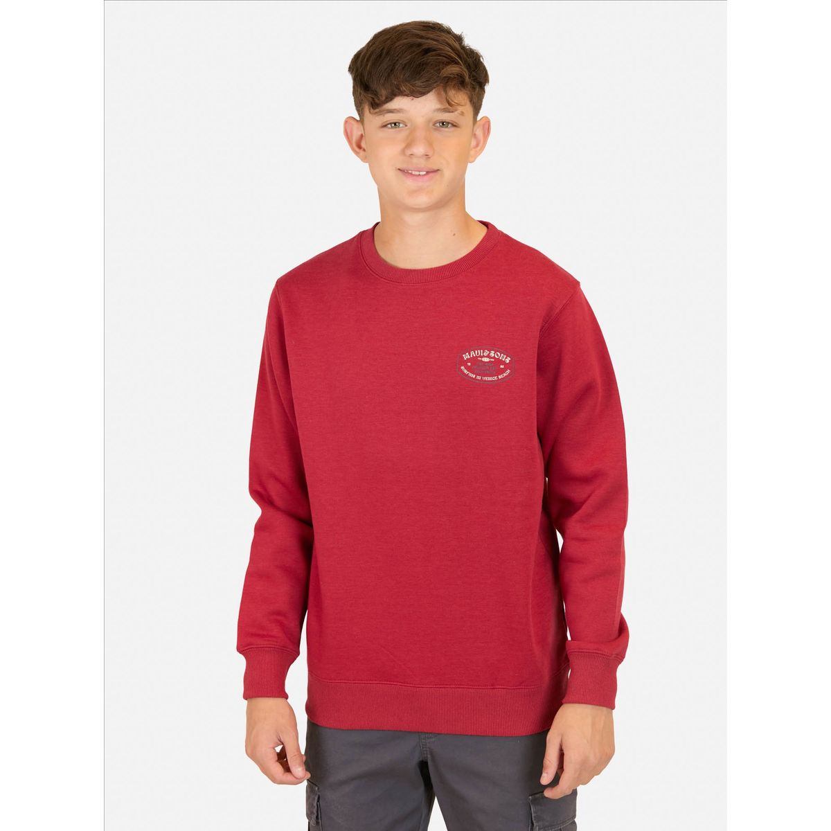 MAUI AND SONS - Poleron CR Flow Rojo Infantil Maui And Sons