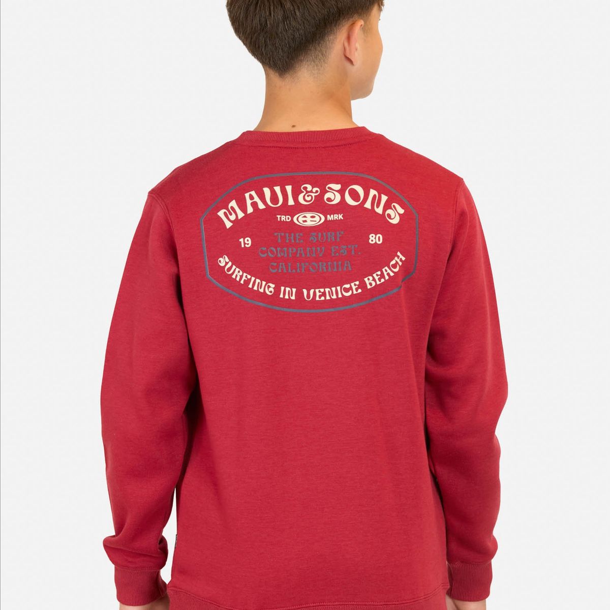 MAUI AND SONS - Poleron CR Flow Rojo Infantil Maui And Sons