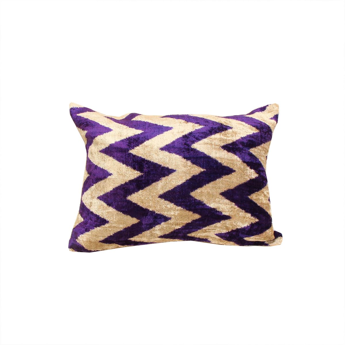 TURKUAZ - Cojín de terciopelo de seda 50x40 cms Osman morado