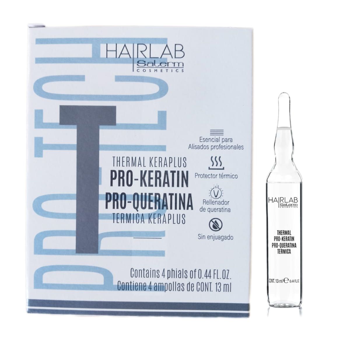 SALERM - Salerm Ampollas Pro - Queratina Keraplus Sin Enjuague 4x13ml