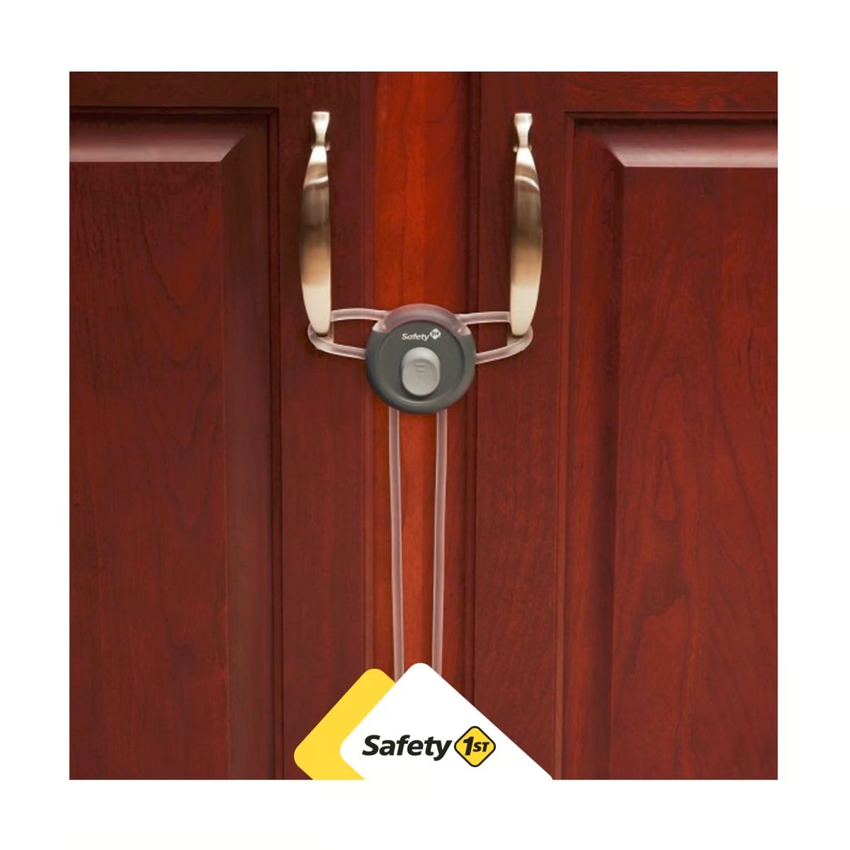 SAFETY 1ST - Seguro para puertas de armarios y clósets módelo flex negro