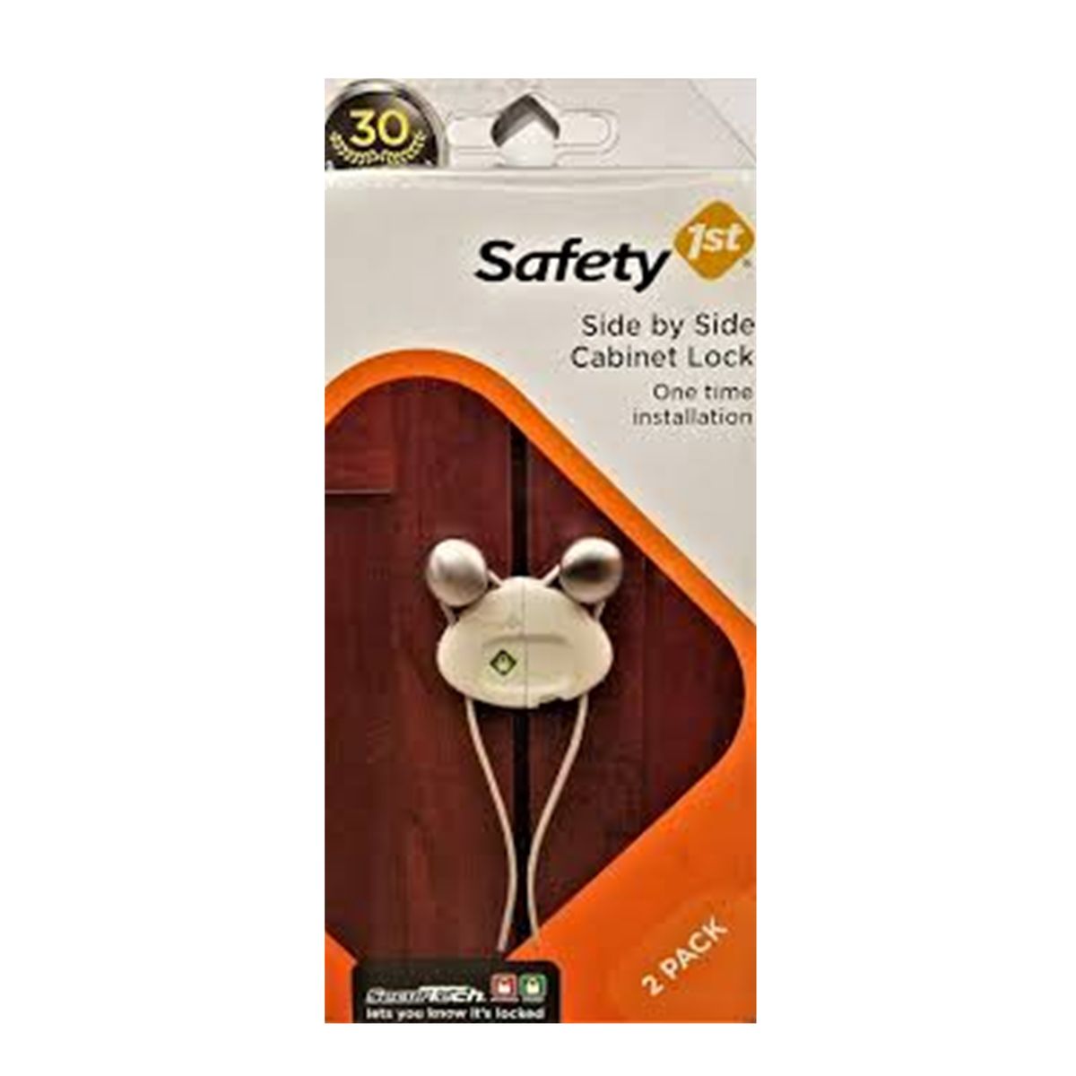 SAFETY 1ST - Seguro para puertas de armarios y clósets 2 unidades