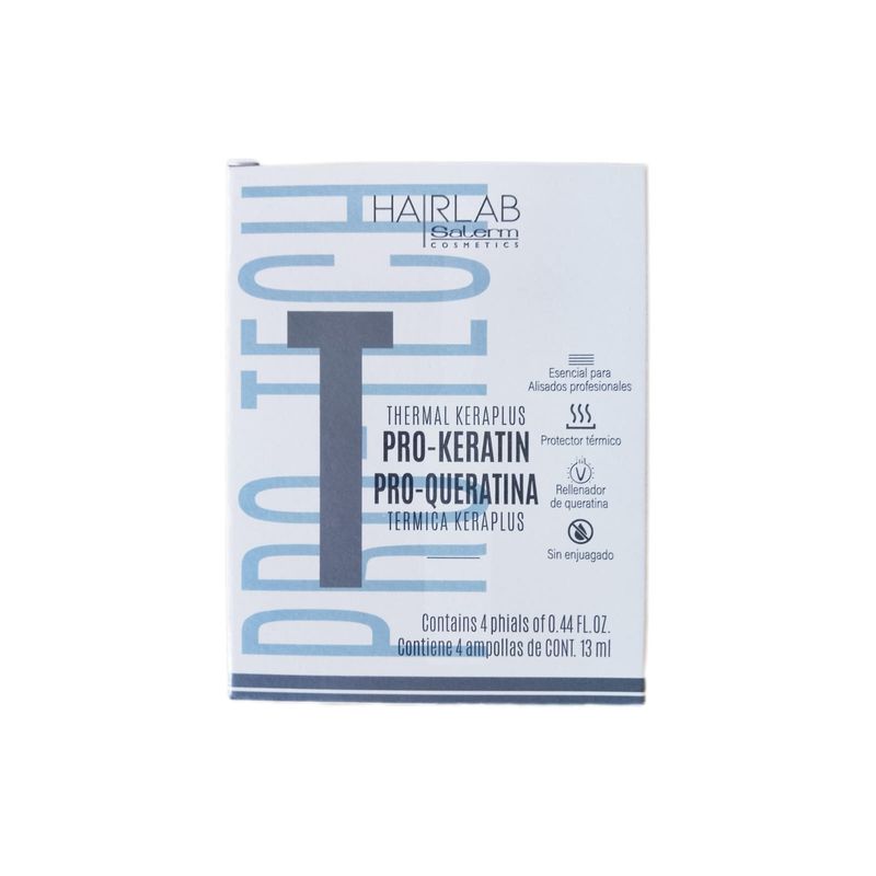 SALERM - Salerm Ampollas Pro - Queratina Keraplus Sin Enjuague 4x13ml