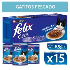 PURINA FELIX - Alimento humedo para gato FELIX® Gatitos con Pescado