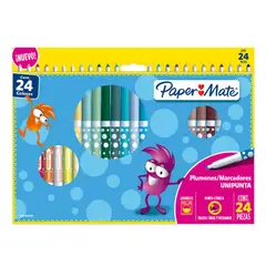 PAPER MATE - Set de Marcadores Scripto 24 Colores