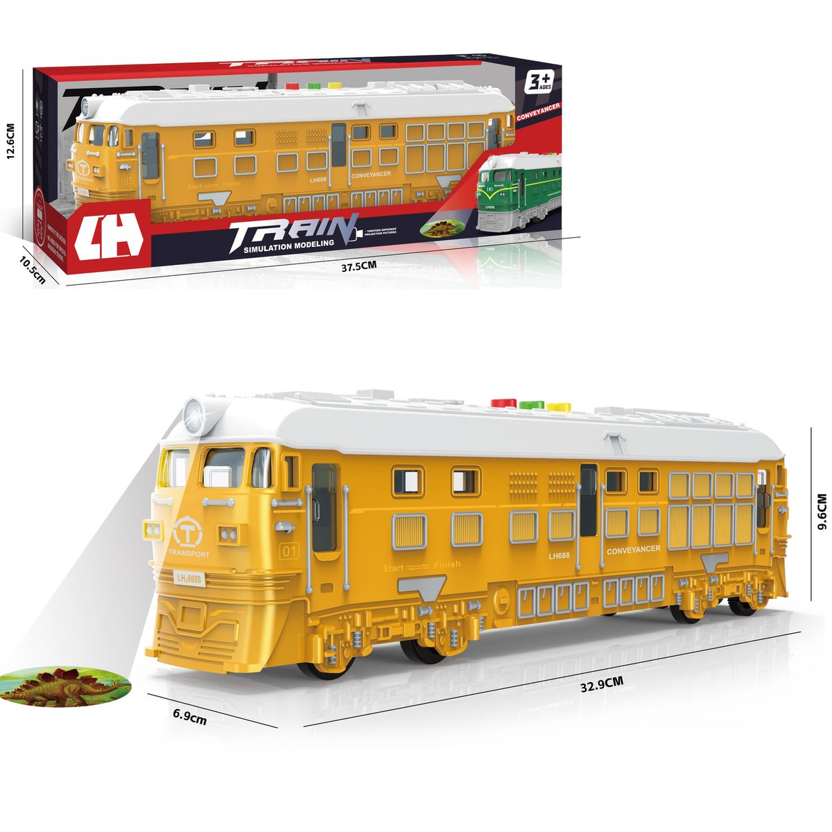 TOYNG - Juguete Tren Amarillo  - Toyng