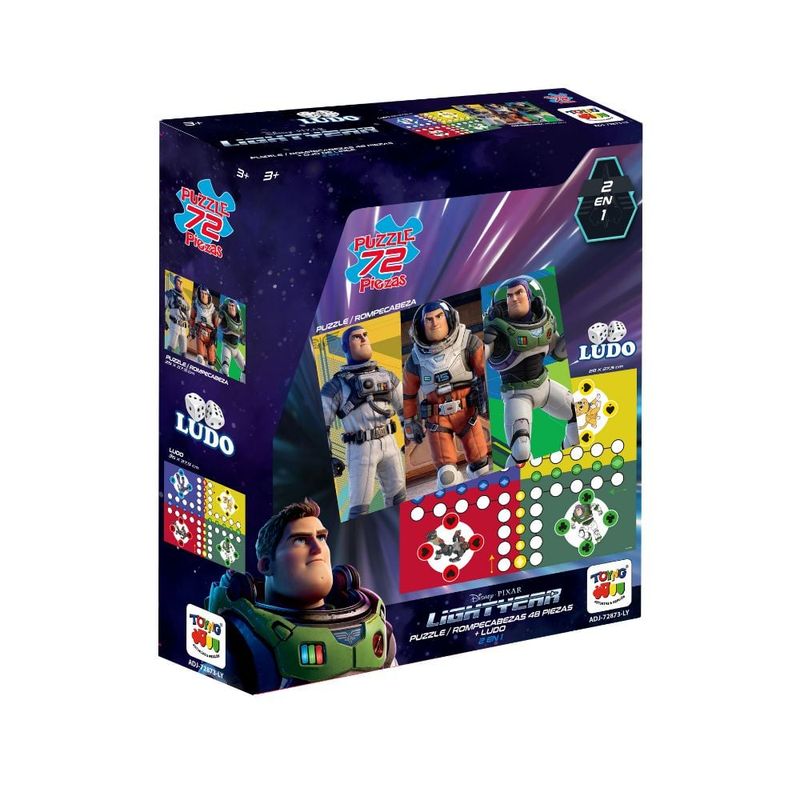 LIGHTYEAR - 2 En 1  Puzzle 72Pcs. + Ludo Lightyear