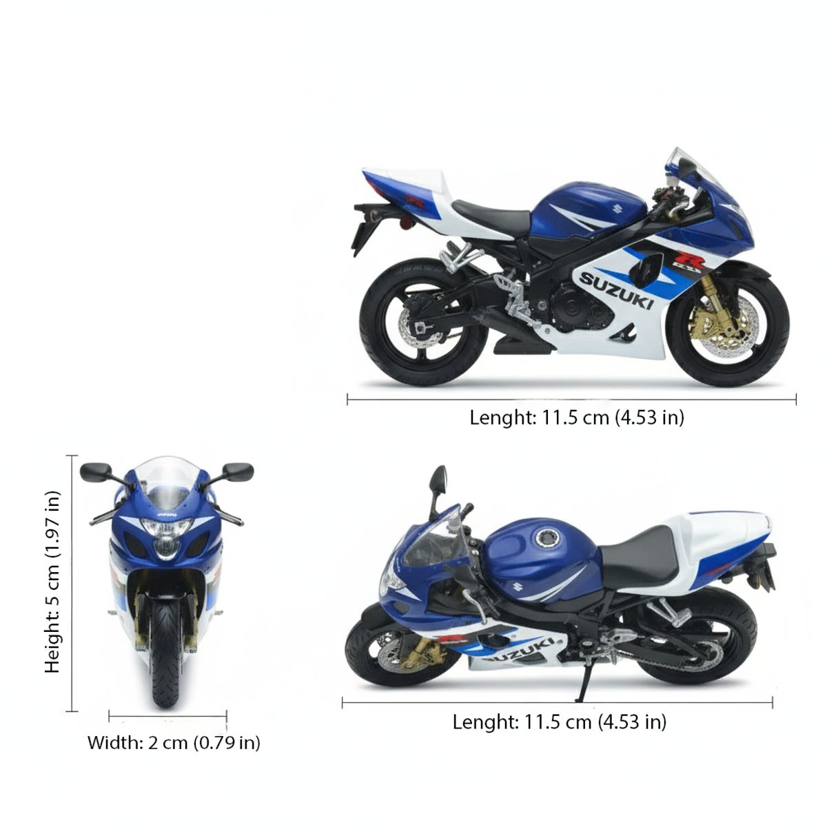 WELLY - Moto Suzuki GSX-R750 Escala 1:18 - Welly