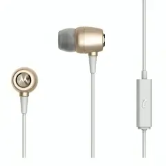 MOTOROLA - AUDIFONO EARBUDS M LIBRES METAL DORADO SH009 GD
