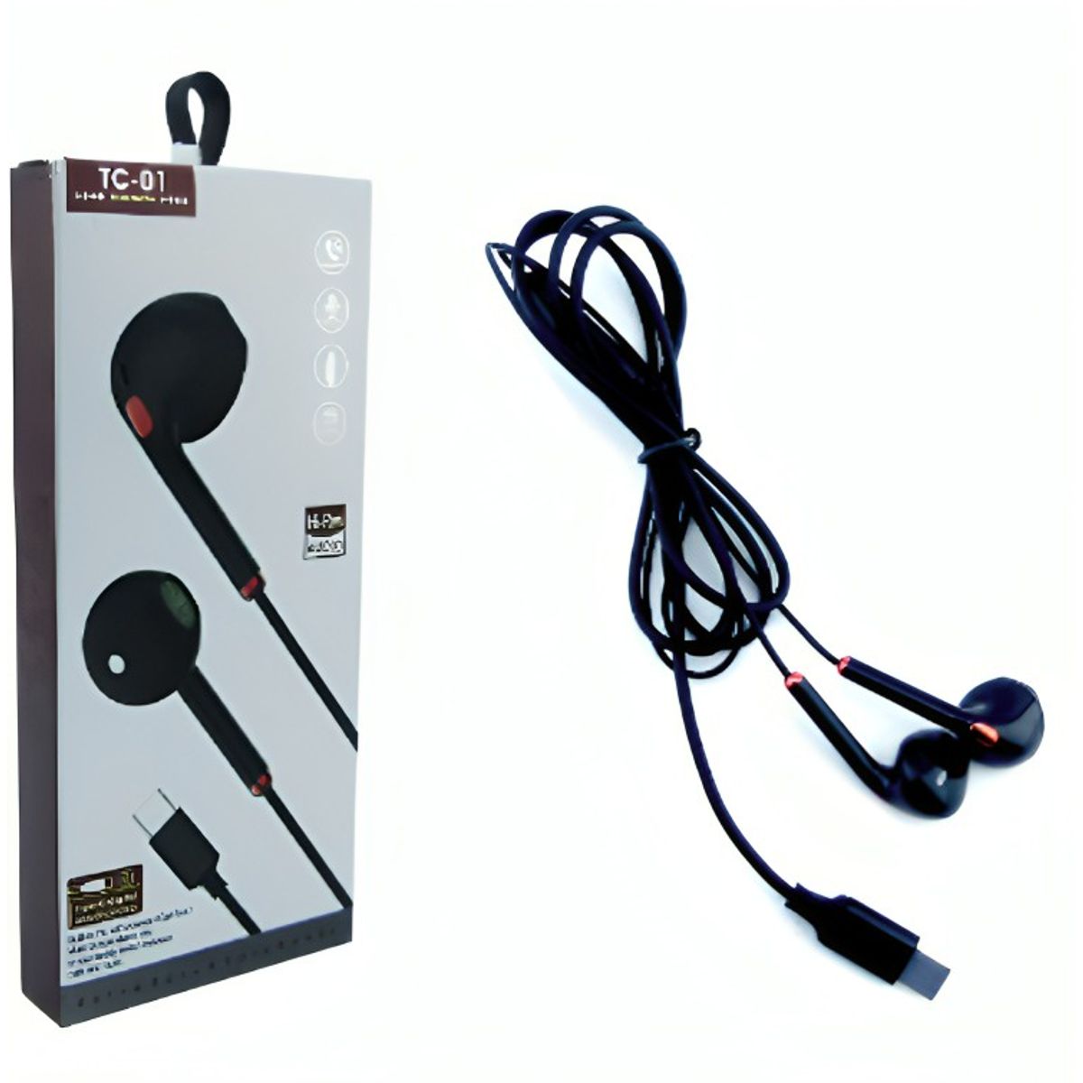GENERICO - AUDIFONO IN EAR CON MICROFONO MOD.TC-01 TYPE-C