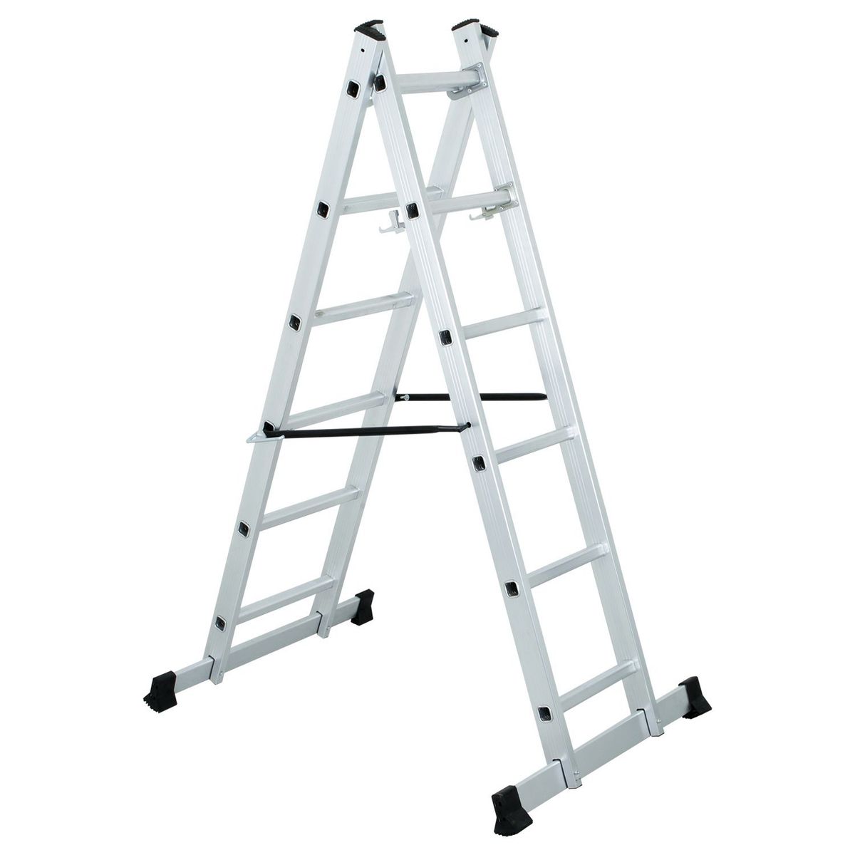 SDS POWER - Escala Andamio 2 Secciones 6 Escalones Jk-1106