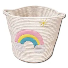 GENERICO - Cesta de Almacenamiento Infantil Arcoiris