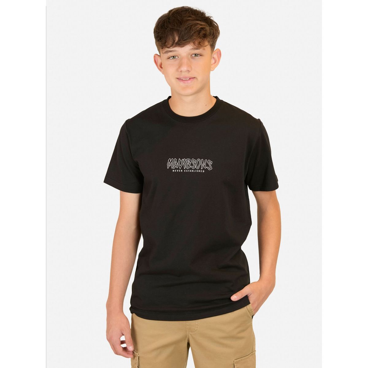 MAUI AND SONS - Polera MC Aqua Negro infantil Maui And Sons - Negro