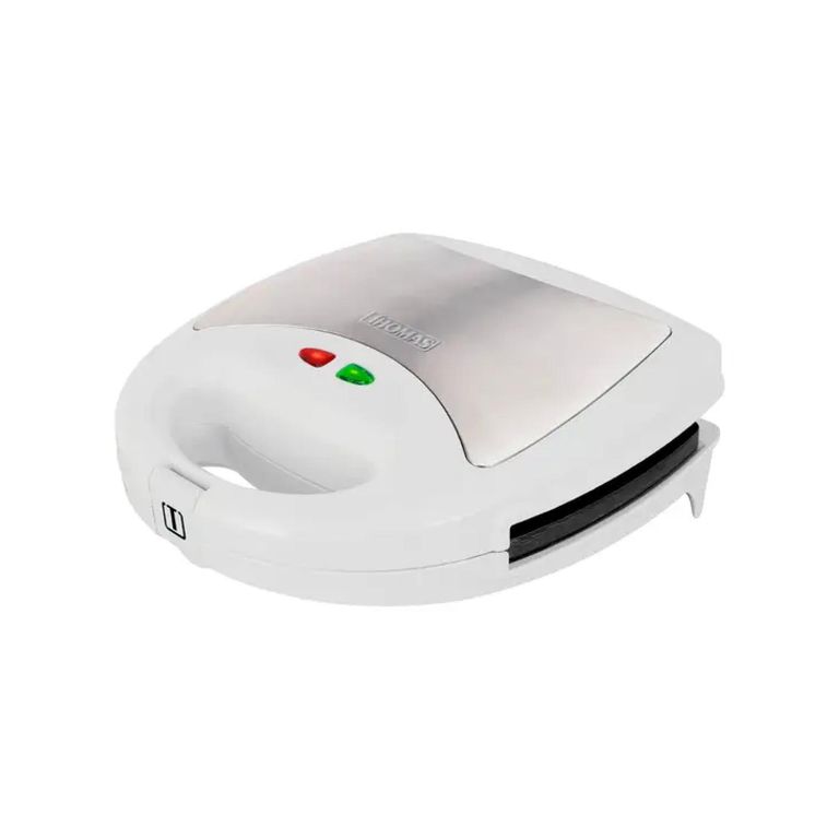 THOMAS Sandwichera Wafflera Panini 750W Blanca TH-965