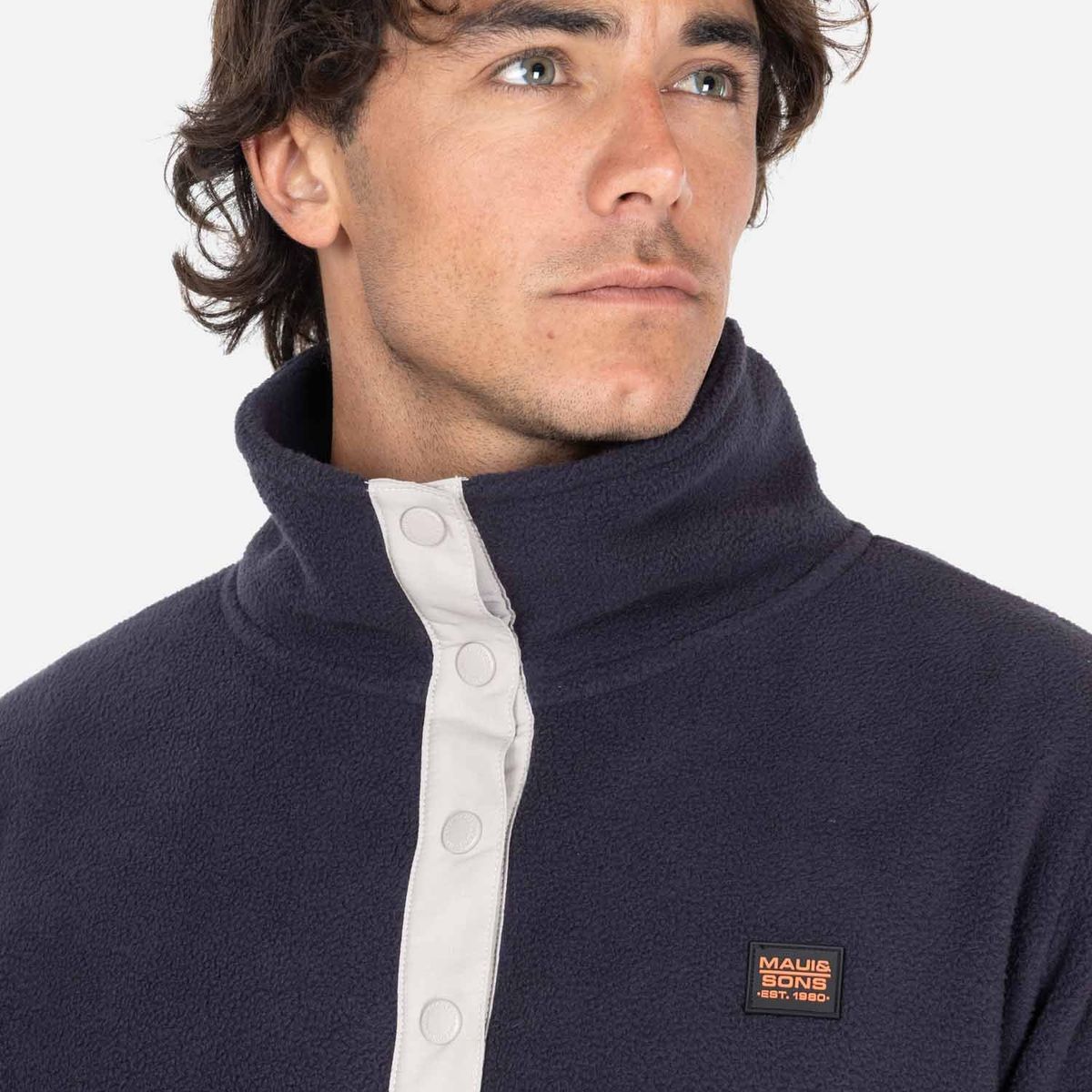 MAUI AND SONS - Poleron Micropolar Rider Naranjo Hombre Maui And Sons - Naranjo