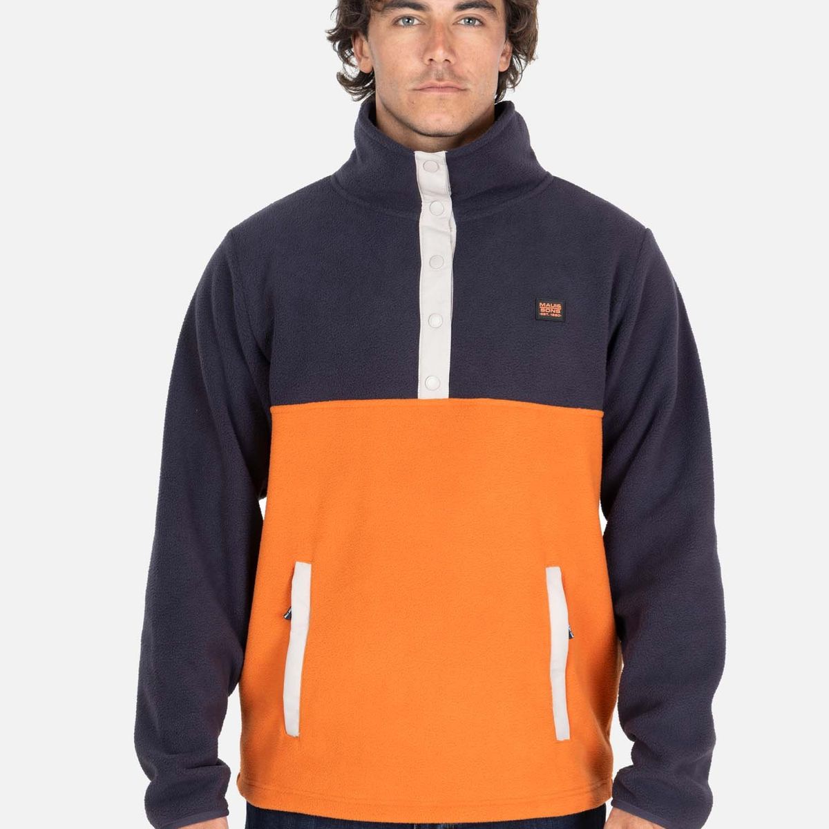 MAUI AND SONS - Poleron Micropolar Rider Naranjo Hombre Maui And Sons - Naranjo