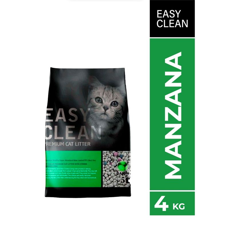MARBEN PETS - Easy Clean arena para gato aroma manzana- 4 kg