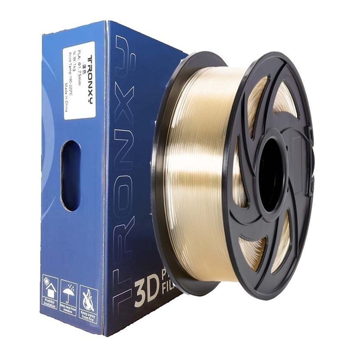 TODODESCUENTO - Filamento 3d Pla+ Tronxy De 1.75mm Y 1kg Transparente