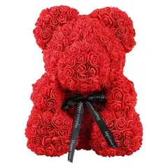 MOVI - Oso de Pétalos de Rosa de Goma Eva Rojo