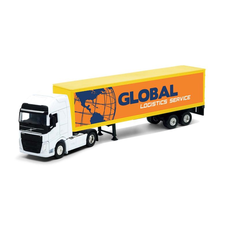 WELLY - Camión Escala 1:64 Volvo Tractor Trailer  - Welly
