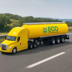 WELLY - Camión Escala 1:64 Freightleiner Oil Tanker -