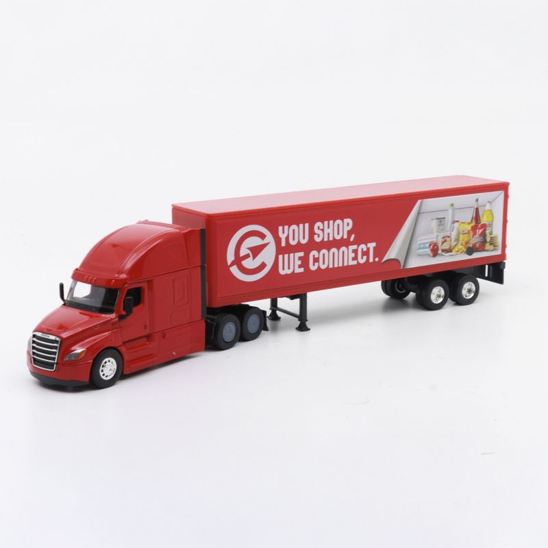 WELLY - Camión Escala 1:64 Freightleiner Tractor Trailer - Welly