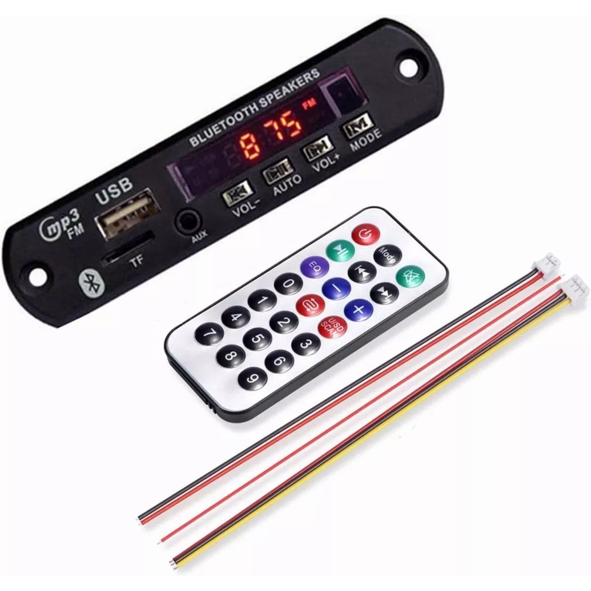 EDWINAYY - Módulo Reproductor Mp3 Con Bluetooth Micro Sd Plug 35mm