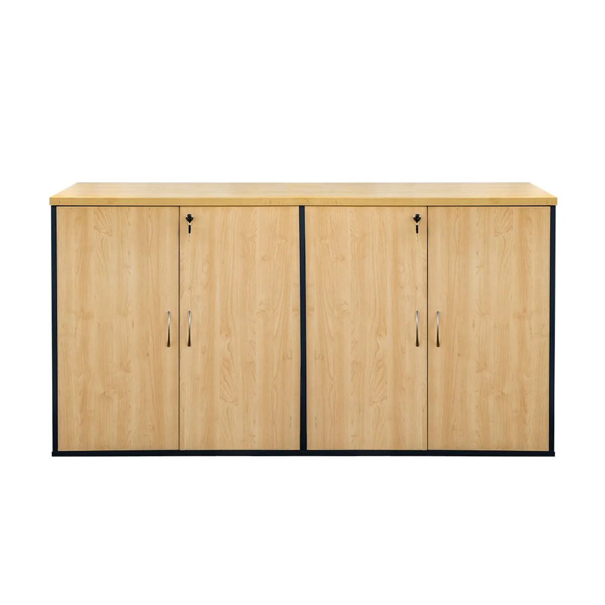 GENERICO - Dos Estantes Modulares Laminado Compacto con Puertas y Llaves