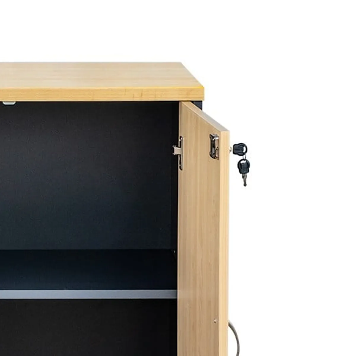 GENERICO - Dos Estantes Modulares Laminado Compacto con Puertas y Llaves