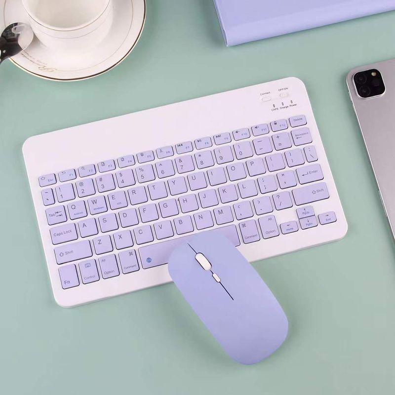 EDWINAYY - Kit De Teclado Bluetooth Con Ratón