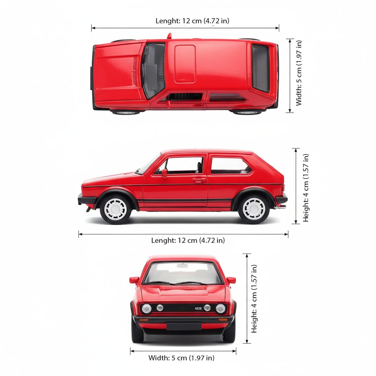 WELLY - Auto Volkswagen Golf I GTI Escala 1:34:39 - Welly