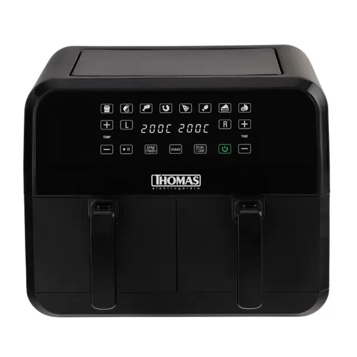 THOMAS - Freidora De Aire Air Fryer Digital 2 Canastas 4L C/U TH-AF80DI Thomas