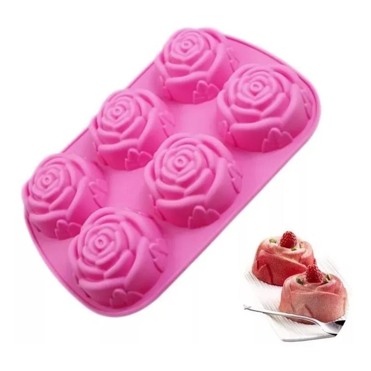 GENERICO - Molde De Silicona Para Jabon Diseño De Rosas