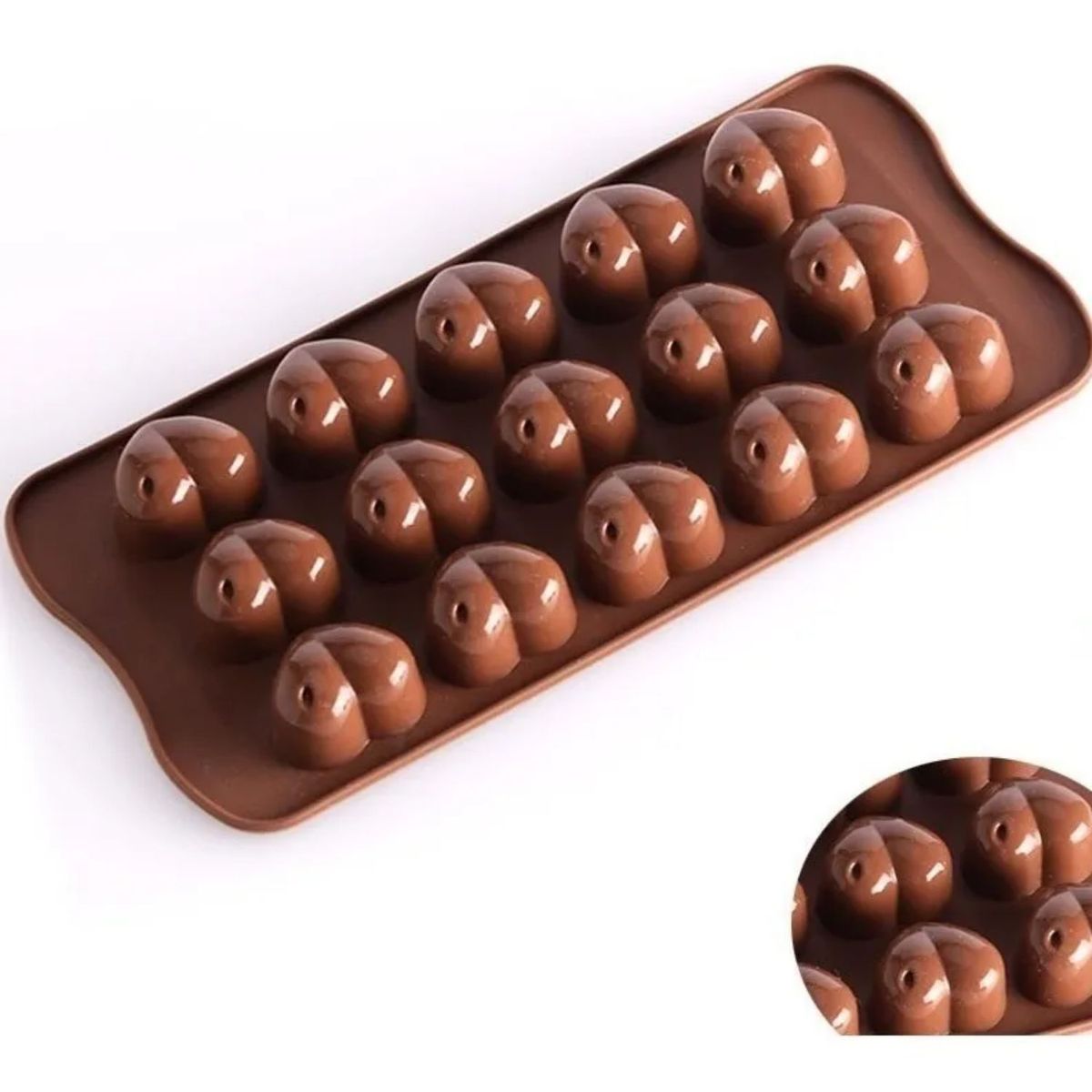 GENERICO - Molde Para Silicona Para Chocolate Forma Corazones